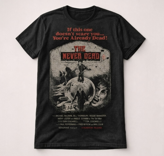 The Never Dead X Phantasm Australian Release Tee (1979 Vintage Artwork)